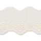 Kermanvalkoinen brodyyripitsi, leveys 35 mm