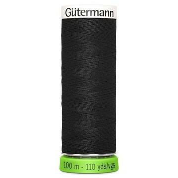 Gütermann rPet ompelulanka, 100 m, väri 000 musta
