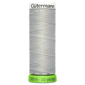 Gütermann rPet ompelulanka, 100 m, väri 38 vaalea harmaa