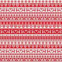 Puna-valkoinen raitakuviolinen puuvillakangas Stripe 2580R
