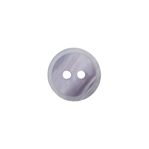 Harmaa nappi vaalealla reunuksella, 11 mm