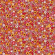 Punainen pikkukukka-kuvioinen puuvillakangas, Mini Floral