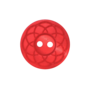 Punainen koristekuvioinen nappi, 20 mm