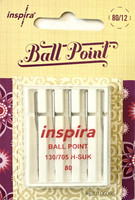 Pallokärkineula (Ball Point), koko 80, 5 kpl