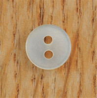 Luonnonvalkoinen paidannappi, 9 mm