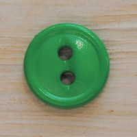 Kirkkaanvihreä pieni nappi, 11 mm