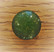Vihreä kantanappi kimmeltävä, 12 mm