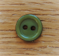 Sammaleenvihreä pieni nappi, 11 mm