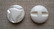 Valkoinen kuviollinen nappi, 22 mm