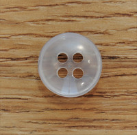 Valkoinen paidannappi, 11 mm