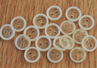 Valkoinen nappi, 11 mm