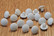 Valkoinen kantanappi, kuviollinen, 11 mm