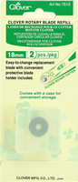 Varaterät Clover 18 mm kangasleikkuriin, 2 kpl