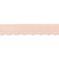 Vaalea roosa joustava reunapitsi, 11 mm