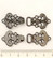 Koristehakanen, tumma, 50 x 18 mm