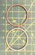 30 mm metallirengas, ohut, 3 väriä