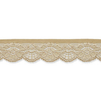 Joustava reunapitsi, 25 mm, beige