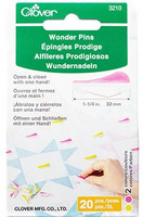 Clover Wonder Pins -neulat, 20 kpl