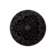 Musta koristeellinen kantanappi, 20 mm