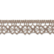 Vaaleanruskea puuvillapitsi, leveys 16 mm