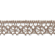 Vaaleanruskea puuvillapitsi, leveys 16 mm