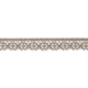 Vaaleanruskea puuvillapitsi, leveys 16 mm