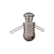 Metallinen nyörilukko, 4 mm, tumma hopea
