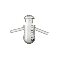 Metallinen nyörilukko, 4 mm, väri hopea