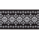 Musta-hopea jacquard nauha, leveys 27 mm