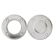 Ommeltava metallineppari, 20 mm, hopea