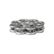 Ommeltava kukanmallinen metallineppari, 23mm, hopea