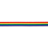 Ripsinauha sateenkaaren väreissä, leveys 10 mm