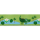 Krokotiili-kuvioinen koristenauha, leveys 15 mm