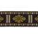 Vihreäkukkakuvioinen jacquardnauha, leveys 24 mm