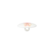 Valkoinen hiiri-ballerina kantanappi, 18 mm
