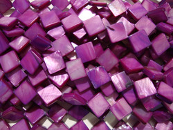 Simpukkahelmi violetti/ametisti 10 x 10 mm (n.29/nauha)