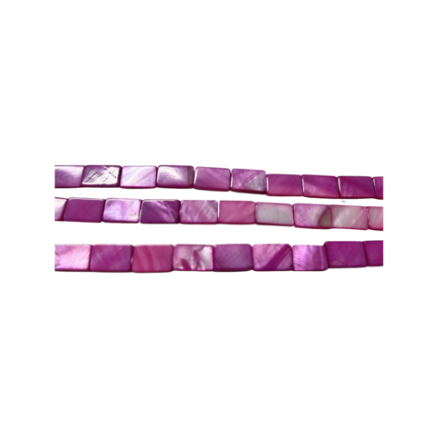 Simpukkahelmi pinkki / fuksian punainen 10 x 15 mm (n.26/nauha)