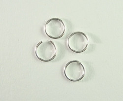 Välirengas 7 x 1 mm hopeoitu avattava (100 kpl/pss)