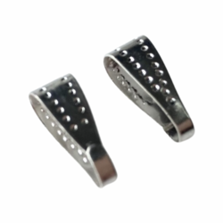 Riipuspidike hopeoitu 10 x 4 mm (5 kpl/pss)