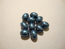 Helmiäislasihelmi Montanan sininen ovaali 8x6 mm (20/pss)