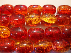 Särölasihelmi oranssi ovaali 12 x 16 mm (5/pss)