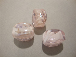 Lamppuhelmi vaalea pinkki ovaali 18 x 12 mm