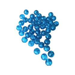Särölasihelmi (tsekkiläinen läpivärjätty) turkoosi pyöreä 6 mm (30 kpl/pss)