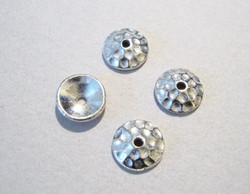 TierraCast Helmihattu hopeoitu Taottu 8 mm (2/pss)