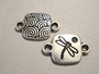 TierraCast Korulinkki hopeoitu Sudenkorento 20 x 12 mm