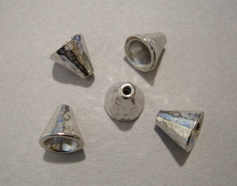 TierraCast Helmihattu (kalotti) hopeoitu Taottu 8,5 x 8 mm (2/pss)