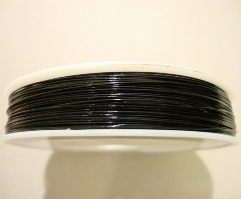 Koruvaijeri 3-säikeinen musta 0,45 mm (5 m/pss)