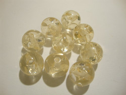 Akryylihelmi Ice Flake vaalea keltainen 12 mm (2 kpl/pss)