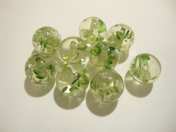 Akryylihelmi Ice Flake vihreä 12 mm (2 kpl/pss)