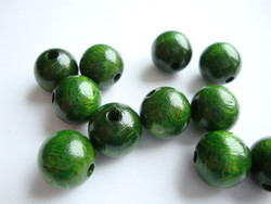 Rayher Puuhelmi tumman vihreä pyöreä 12 mm (32 kpl/pss)